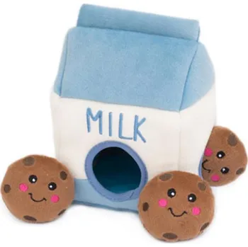 Hračka pro psa Hračka ZIPPY PAWS plyš - Burrow sušenky s mlékem 21,5x16,5x16,5cm
