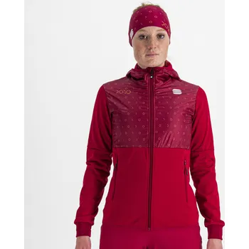 Cyklistické oblečení Běžecká bunda dámská Sportful Doro vínová 2022/23