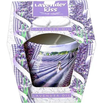 Svíčka Vonná svíčka ve skle Lavender Kiss (vonné svíčky 115g dobrá cena)