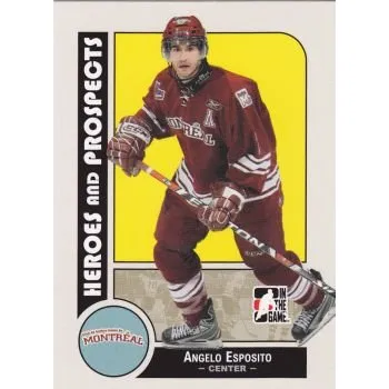 Sběratelská karetní hra řadová karta ANGELO ESPOSITO 08-09 Heroes and Prospects číslo 84
