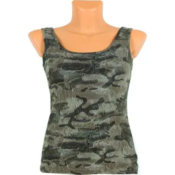 Dámské maskáčové tílko Italy (dámské elastické tílko vyrobené v Itálii)