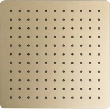 Sprchová hlavice BESCO Hlavová sprcha SLIM UNI S - hranatá Barva - Zlatá, Rozměr hlavové sprchy - 300 × 300 mm BADPUKZL