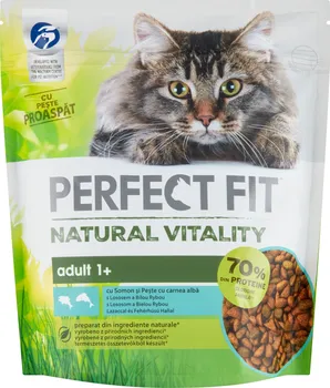 Krmivo pro kočku PERFECT FIT Natural Vitality cat Adult losos s bílou rybou 650 g 