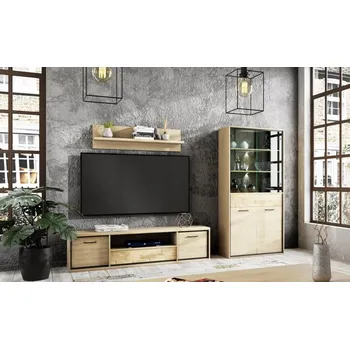 Obývací stěna Casarredo Obývací sestava SET1 PILETAS dub hickory