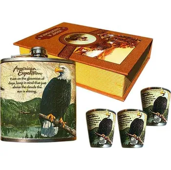 Placatka Placatka Orel s 3 pohárky - kazeta kniha (dárkové balení)