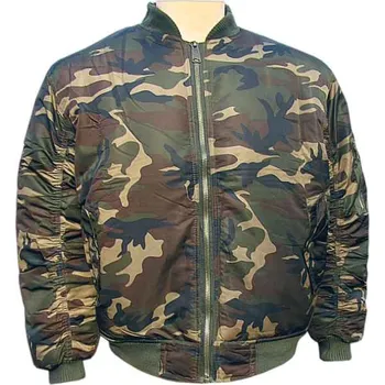 Pánský bomber TifanTEX Bunda maskáčová BOMBER LSW woodland M