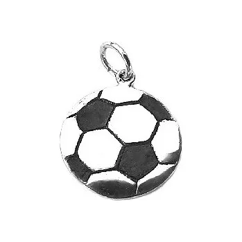 Přívěsek Stříbrný přívěsek míč fotbalový - DN15 (Stříbrný míč fotbal)