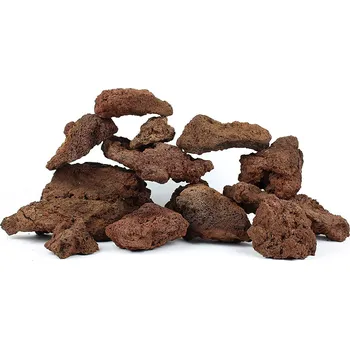 Dekorace do akvária Kámen Láva (červeno-hnědá) (1ks) Varianta: Velikost M