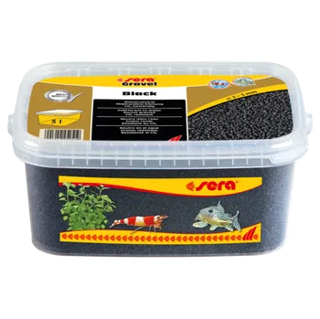 Akvaristika sera Gravel Black pr. 2 – 3 mm 3l