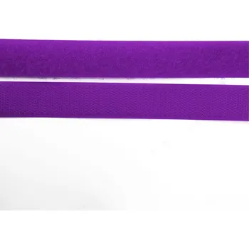 Pro Háčkování Suchý zip, 20 mm, komplet fialová