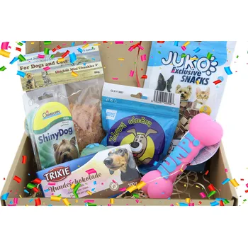 Hračka pro psa HafHaf-shop Dárkový balíček pro psy – KOST Hračka: Růžová kost