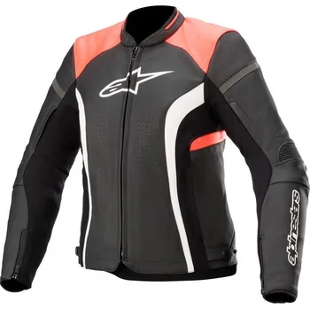 Moto bunda Bunda STELLA KIRA, ALPINESTARS, dámská (černá/růžová fluo) (Velikost: 40)