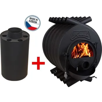 Krbová kamna Kamna Kanuk 3 (22 kW) + Výměník 160 mm / 540 mm + nářadí Kanuk zdarma!