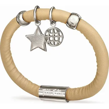 Náramek Folli Follie Dámský náramek Folli Folly 1B13F046 Kůže (16 cm) Barva: Ťavia