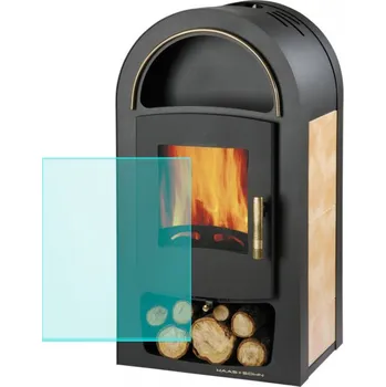 Krbová kamna Žáruvzdorné sklo na Tanaga s vým. 340 x 380 mm, Haas und Sohn
