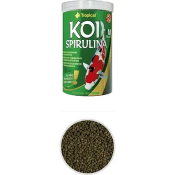 Krmivo pro rybičky TROPICAL Koi Spirulina Pellet Size M 3L / 1,05kg