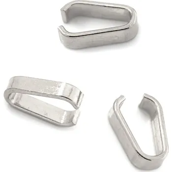 Materiál na výrobu šperku Komponenty - 12mm šlupny z nerezové oceli - 1Ks+B - 1Ks