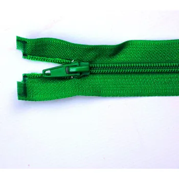 Zip Pro Háčkování Spirálový zip dělitelný 80 cm zelený