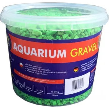 AQUA NOVA Akvarijní štěrk fluo zelený 5kg/3l