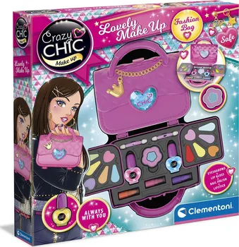 dětské šminky a malovátka Clementoni Crazy Chic Make-up sada v kufříku