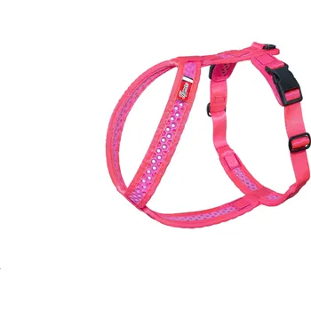 Postroj pro psa Tamer Perforovaný postroj SOFTY | růžový velikost postroje: 7 - obvod krku 50-56 cm - obvod hrudníku 74-92 cm