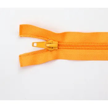Zip Pro Háčkování Spirálový zip dělitelný 50 cm světle oranžový