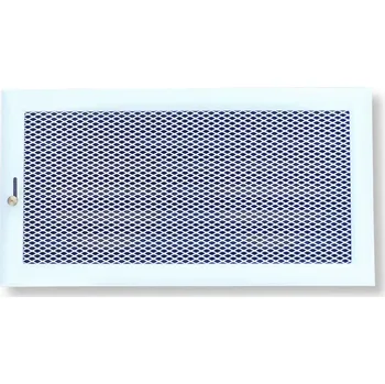 Větrací mřížka Mřížka bílá žaluziová 365 x 195/ 2x vývod 150mm
