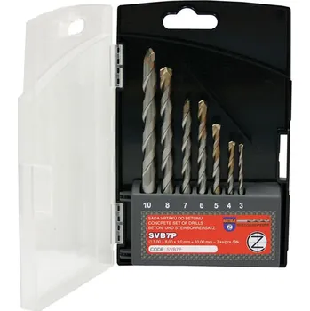 Vrták NÁSTROJE CZ Sada vrtáků do betonu 7-dílná 3,4,5,6,7,8,10mm PROFI