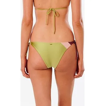 Dámské plavky Plavky Rip Curl TALLOWS TIE SIDE SKIMPY Green velikost M