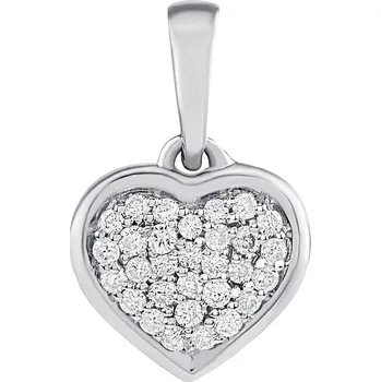 Přívěsek Diamantový přívěsek srdce Simonne v bílém zlatě Diamantový přívěsek srdce Simonne v bílém zlatěDiamantový přívěsek srdce Simonne v bílém zlatě DNN3086PGW