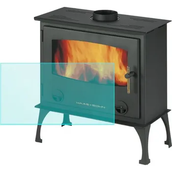 Krbová kamna Žáruvzdorné sklo na Trentino 240 x 450 mm, Haas und Sohn