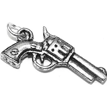 Přívěsek Stříbrný přívěsek revolver - DN105 (Stříbrný přívěsek revolver)