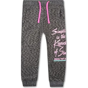 Dívčí tepláky - KUGO M6002, tmavě šedá Barva: Šedá, Velikost: 146