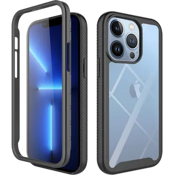 Pouzdro na mobilní telefon Pouzdro iPhone 13 Pro Max Techsuit - Defense360 Pro + ochrana obrazovky, černé