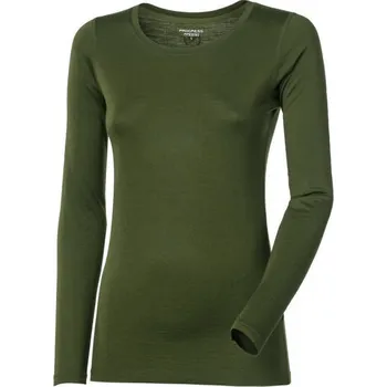 Triko dlouhé dámské Progress ORIGINAL merino, khaki melír Velikost: XL