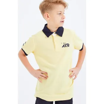 Dívčí oblečení Chlapecké tričko s nápisem ve žluté barvě, Velikost 13-14 roků