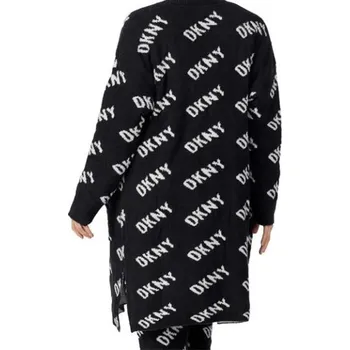 Dámský župan Dámský župan - cardigan YI3022597 019 černá/bílá - DKNY černá-bílá M
