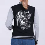 Dámská Mikina BLACK HEART FETISH BS Barva: černo-šedá, Velikost: XL