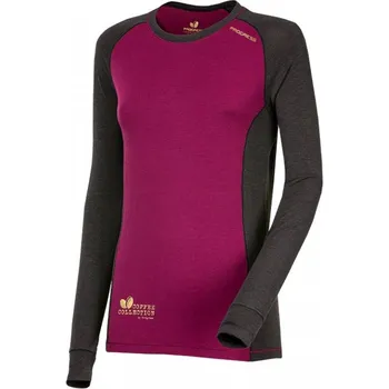 Dámské tričko Triko dlouhé dámské Progress NDRZ coffee, antracit/fuchsie Velikost: M