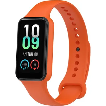 Příslušenství k chytrým hodinkám eses Silikonový řemínek pro Amazfit Band 7 - Oranžový
