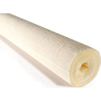 Krepový papír Cartotecnica Rossi Krepový papír role 180g (50 x 250cm) - bílý krém 603
