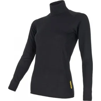 Dámské tričko Triko dlouhé dámské SENSOR DOUBLE FACE rolák, černé Velikost: M