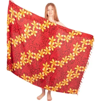 Šátek Sarong / pareo / plážový šátek Narcissus Red, Sittar.cz