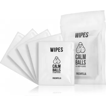 Intimní hygienický prostředek Angry Beards Freshfella ubrousky na kule 5 ks