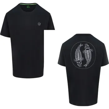 Rybářské oblečení Korda LE Mandala Tee Black tričko vel. L