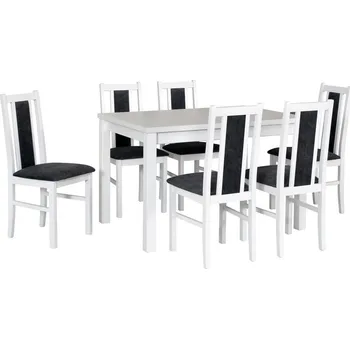 Jídelní stůl Jídelní set 1+6, stůl rozkládací MAX 5 a židle Bos 14