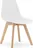 Jídelní židle Kito, bílá/buk