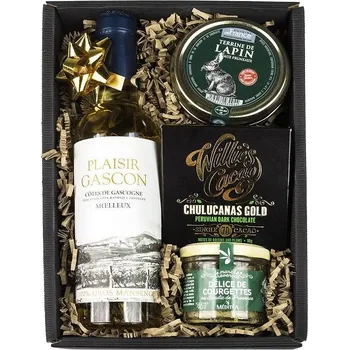 Dárkový potravinový koš Gourmet Partners Degustační set s bílým vínem