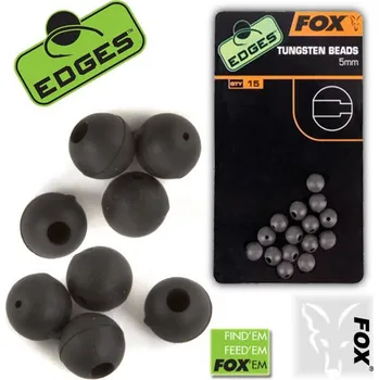 Fox Edges Tungsten Beads 5mm zarážky, gumové stoppery