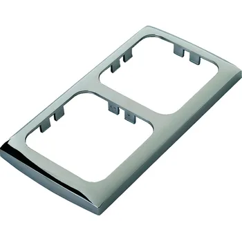 Rámeček zásuvky Softline chrom - dvojitý